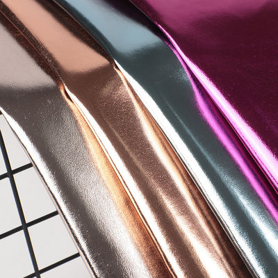 0.5mm 레이저 그래브 PU 가죽 친환경 금속 반짝이는 PU 가죽