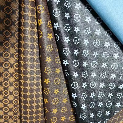 비엔티지 글자 인쇄 PVC 가죽 가방 부드러운 브러쉬 바닥 친환경