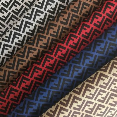 인쇄 된 이중 F 글자 PVC 가짜 가죽 가방 지갑 휴대 전화 케이스 패키지 선물 상자 가죽 천