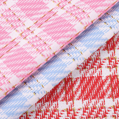 0.7mm 합성 PVC 가죽 가방을 위한 인쇄 금 실 래티스