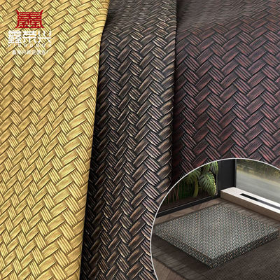 PVC 큰 매트 엮기 패턴 인공 합성 가죽 포장 지갑 상자 신발 노트북 가짜 가죽 직물
