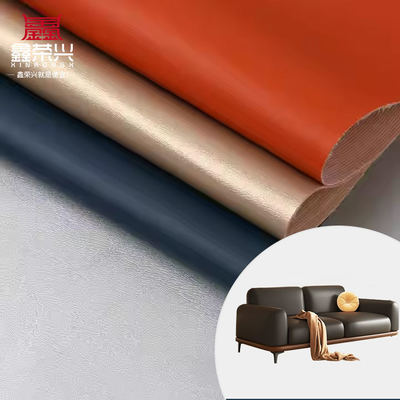 PVC DE7 나파 곡물 인위 가죽 가구 54 인치 너비