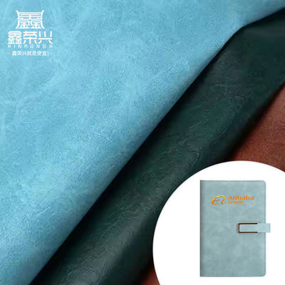 PVC Printed Kraft Grain Synthetic Leather Artificial Faux Leather Materials for Bag Notebook Table Mat Phone Shell Packing Box