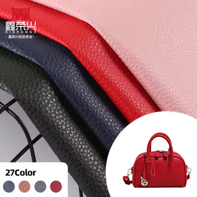 58 색상 PVC 가죽 두 번 빗질 된 뒷면 및 가방 및 가구에 대 한 엠브로스 된 패턴