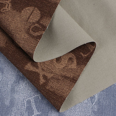 세척 된 젠임 PU 가죽 환경 친화적 인 엠보스 된 가벼운 가짜 가죽