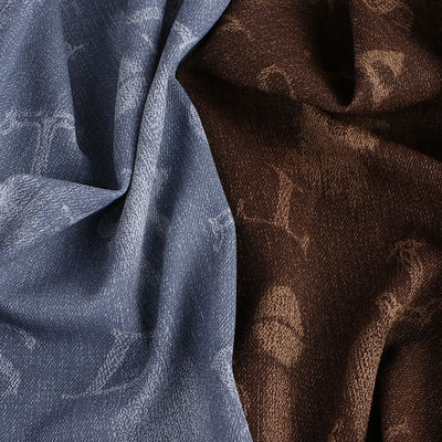 세척 된 젠임 PU 가죽 환경 친화적 인 엠보스 된 가벼운 가짜 가죽