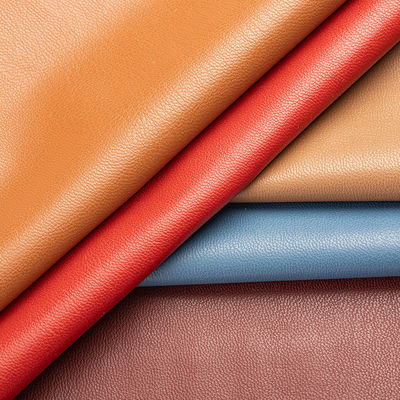 부드러운 옷 PU 가죽 직물 네 면 탄력 인 가짜 가죽