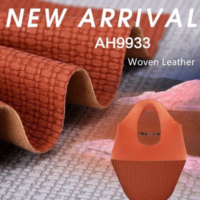 1.2mm 스타일리시 직물 패턴 PVC 가죽 핸드백 플래시매트 벽지 장식 화장품 상자 포장