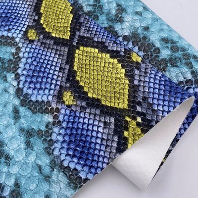 뱀 패턴 핸드백 PU 가죽 인쇄 모방 면화 벨벳