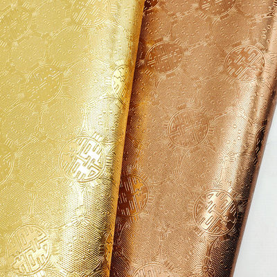 상자 포장 가죽 골든 시리즈 부각 된 PVC 가죽 직물