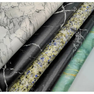 0.7mm 방수 PU 합성 가죽 가짜 매트 대리석 패턴