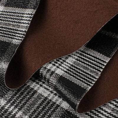 편안함 가짜 핸드백 PU 가죽 스코틀랜드 스타일 플레이드 부드러운 벨벳 바닥