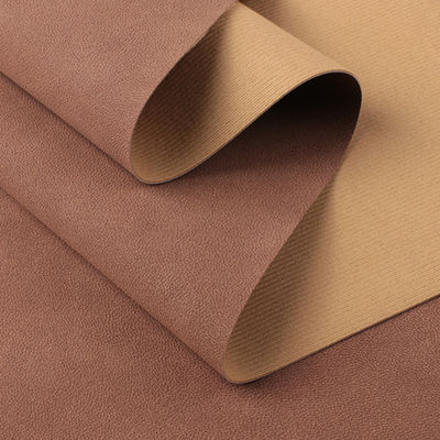 1.0mm 양백 레트로 PU 신발 가죽 모방 면 벨벳 바닥