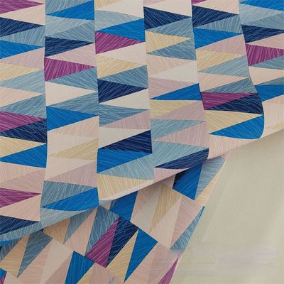 0.8mm 다채로운 기하학적 디자인 PVC 가죽 핸드백 포장 상자 전화 케이스 장식 사용