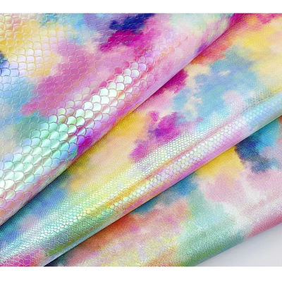 다재다능 레이저 조각 PU 가죽 방수 PU 가짜 가죽 다채로운