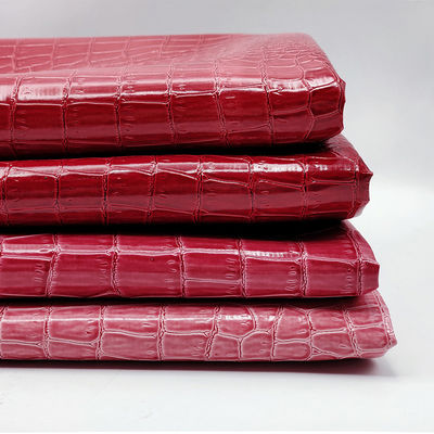 반짝이는 악어 PVC 가죽 포장 상자 악어 부각 된 가죽