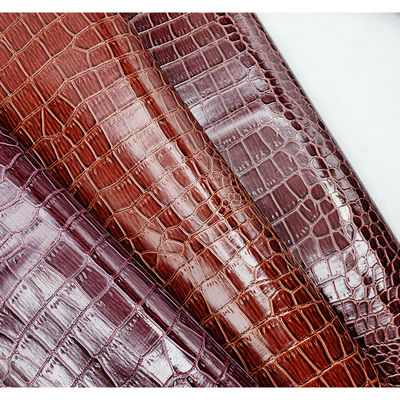 반짝이는 악어 PVC 가죽 포장 상자 악어 부각 된 가죽