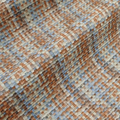 0.8mm PVC 가죽 가방을 위한 엠보스된 무지개 직물 가짜 가죽