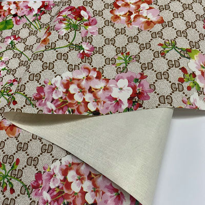 인쇄 된 GD 편지 꽃 PVC 가짜 가죽 가방 전화 케이스 패키지 상자 가죽 직물