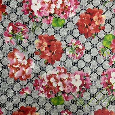 인쇄 된 GD 편지 꽃 PVC 가짜 가죽 가방 전화 케이스 패키지 상자 가죽 직물