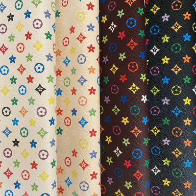 PVC 합성 가짜 가죽 물질 반 찌꺼기 펜타곤 인쇄