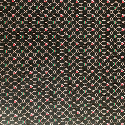 인쇄된 심장 모양 번호 8 PVC 가짜 가죽 가방 지갑 전화 케이스 패키지 상자 가죽 천