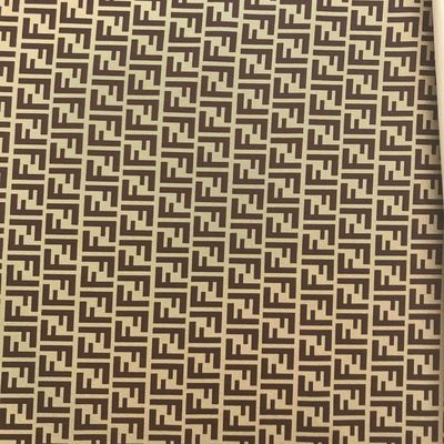 인쇄 된 이중 F 글자 PVC 가짜 가죽 가방 지갑 휴대 전화 케이스 패키지 선물 상자 가죽 천