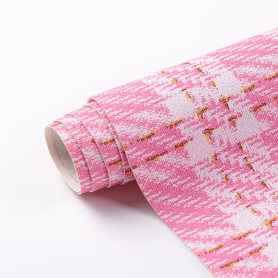 0.7mm 합성 PVC 가죽 가방을 위한 인쇄 금 실 래티스