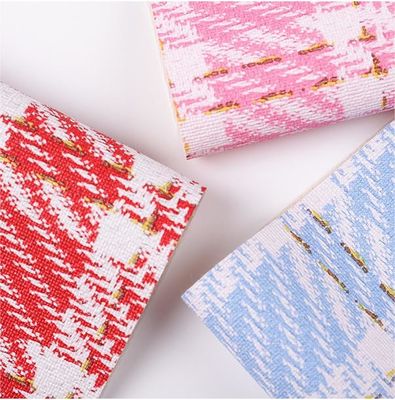 0.7mm 합성 PVC 가죽 가방을 위한 인쇄 금 실 래티스