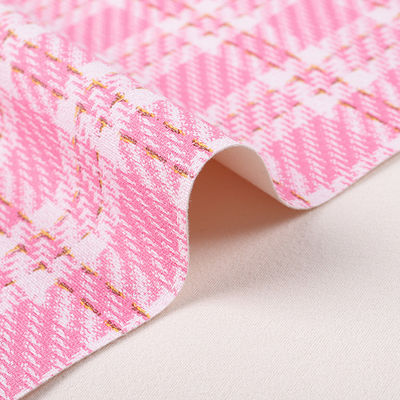 0.7mm 합성 PVC 가죽 가방을 위한 인쇄 금 실 래티스