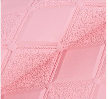 다재다능한 PVC 가방 가죽 다이아몬드 플레이드 부드러운 가짜 가죽 천 장식