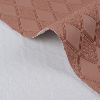 다재다능한 PVC 가방 가죽 다이아몬드 플레이드 부드러운 가짜 가죽 천 장식