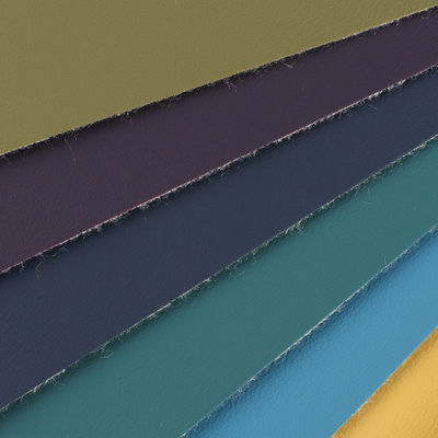 0.8mm 두께 얇게 깎은 빗질 된 천으로 뒷받침 된 PVC 가죽 가구 가구 가구 음악 악기