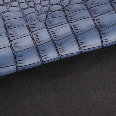 부츠용 부각형 마이크로 섬유 가죽 1.2mm 우아성 악어 패턴 가죽