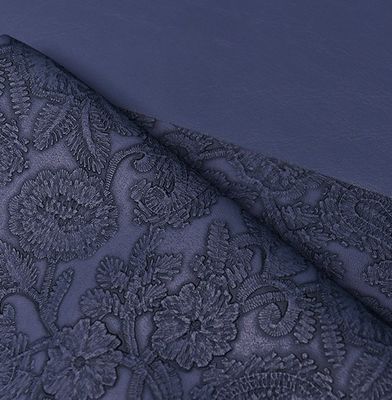 3D 레트로 플로랄 엠보스 된 PVC 가죽 핸드백 포장 상자 장식 천장 플래시매트 가짜 가죽