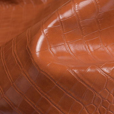 크로코다일 엠보스 된 PVC 핸드백 장식 보석 상자 포장 PVC 가짜 가죽 천