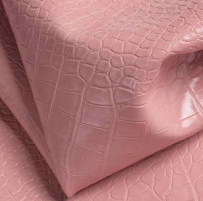 크로코다일 엠보스 된 PVC 핸드백 장식 보석 상자 포장 PVC 가짜 가죽 천