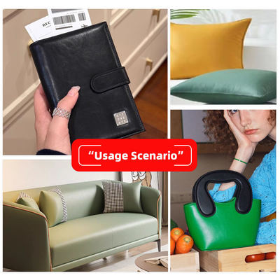 슈퍼 스트레칭성 PVC 합성 가죽 직물 평면 곡물 먼지 저항