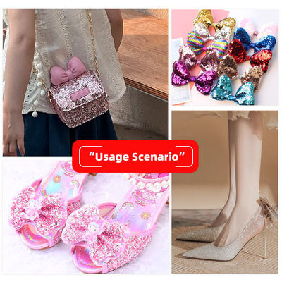 신발, 보석, 공예, 수하물 가방, 포장 상자용 조잡한 글리터 PVC 합성 가죽