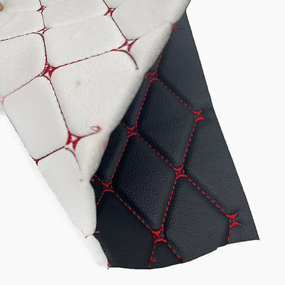 맞춤형 PVC 자수 퀼팅 합성 가죽 6.0mm 폴리우레탄 폼 자동차 시트 커버 소파 인조 가죽 원단