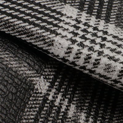 PVC 테크 천 스코틀랜드 플레이드 패턴 인공 합성 가죽 소파 가방 신발 자동차 좌석 벨트 가짜 가죽 천