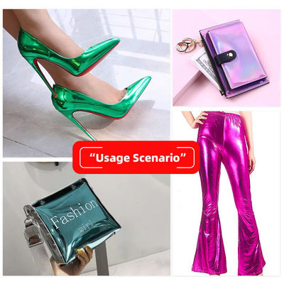 금속 필름 PU R61 양자 곡물 합성 가죽 의류 지갑 상자 신발 가방 노트북 가짜 가죽 직물