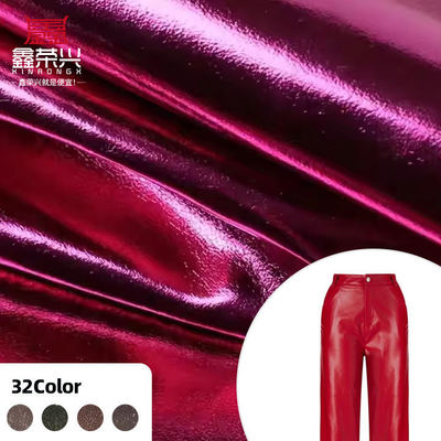 금속 필름 PU R61 양자 곡물 합성 가죽 의류 지갑 상자 신발 가방 노트북 가짜 가죽 직물