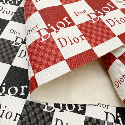 인쇄 된 PVC 가짜 가죽 직물 0.8mm 두께 가방 및 지갑