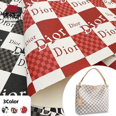 인쇄 된 PVC 가짜 가죽 직물 0.8mm 두께 가방 및 지갑