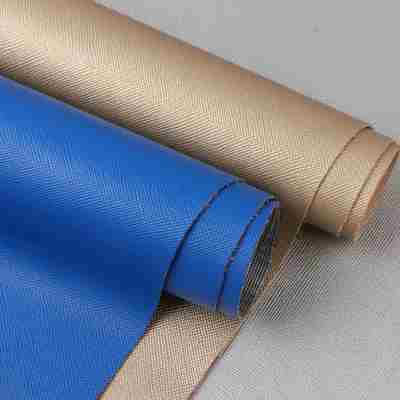 PVC 사피아노 크로스 패턴 가구용 합성 가죽 54" 너비