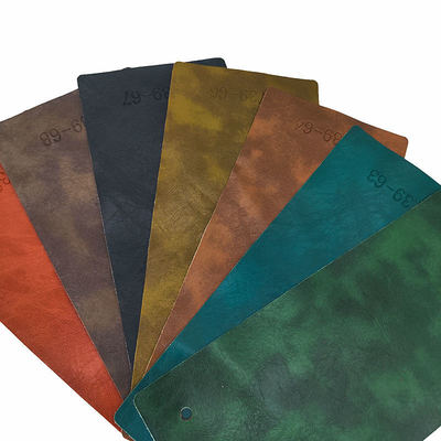 가구용 PVC 크레이지 호스 오일 왁스 인조 가죽 54인치 너비