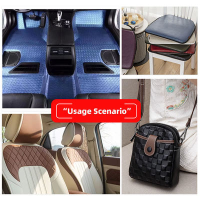 맞춤형 PVC 다이아몬드 자수 퀼팅 펄 합성 가죽 바늘 펀칭 폼 자동차 시트 커버 소파 인조 가죽 원단