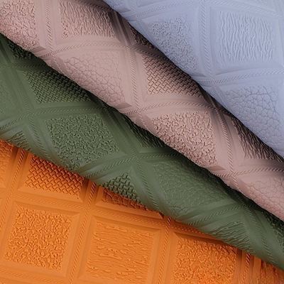 PVC 미끄럼 방지 마름모꼴 엠보싱 스타일 인조 합성 가죽 - 자동차 발, 자동차 시트, 소파 장식, 가방, 인조 가죽