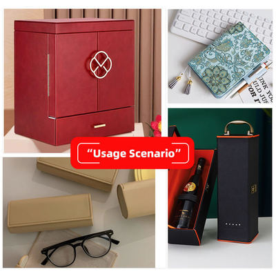 PVC 꽃 패턴 인공 합성 가죽 지갑 상자 신발 Ntoebook 가짜 가죽 천